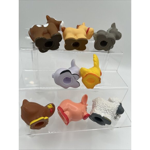 Fisher Price Little People Farm Animals 8pcs Pig Cow Horse Sheep Duck Rooster + - Picture 5 of 7